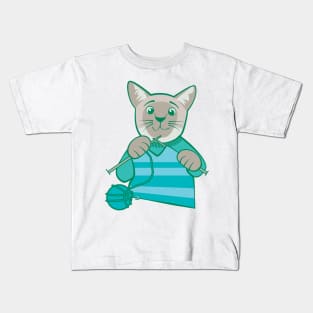 Knitting Siamese Kids T-Shirt